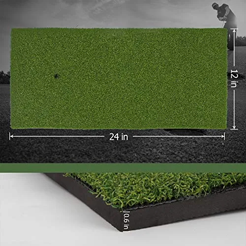 12x24 Golf Mat with 12 Foam Balls & Golf Tees - Golf Practice Mats