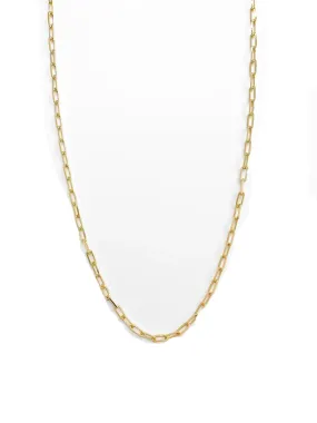 14K Gold Baby Paperclip Chain