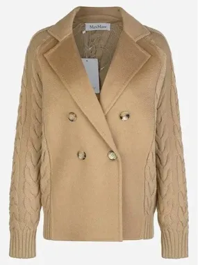 2421316021600 004 Michio double breasted wool jacket camel 1047439