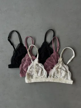 27 Lace Triangle Bralette