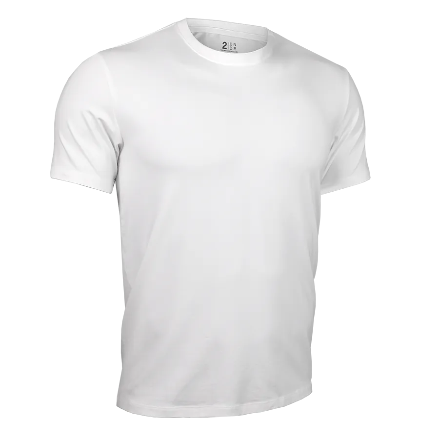 2UNDR Crew Tee White