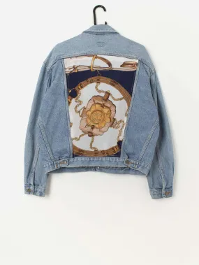 90s vintage customised Lee denim jacket with horseshoe graphic – Large