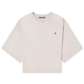 Acne Studios Edcrop Fade Face T-ShirtDusty Beige