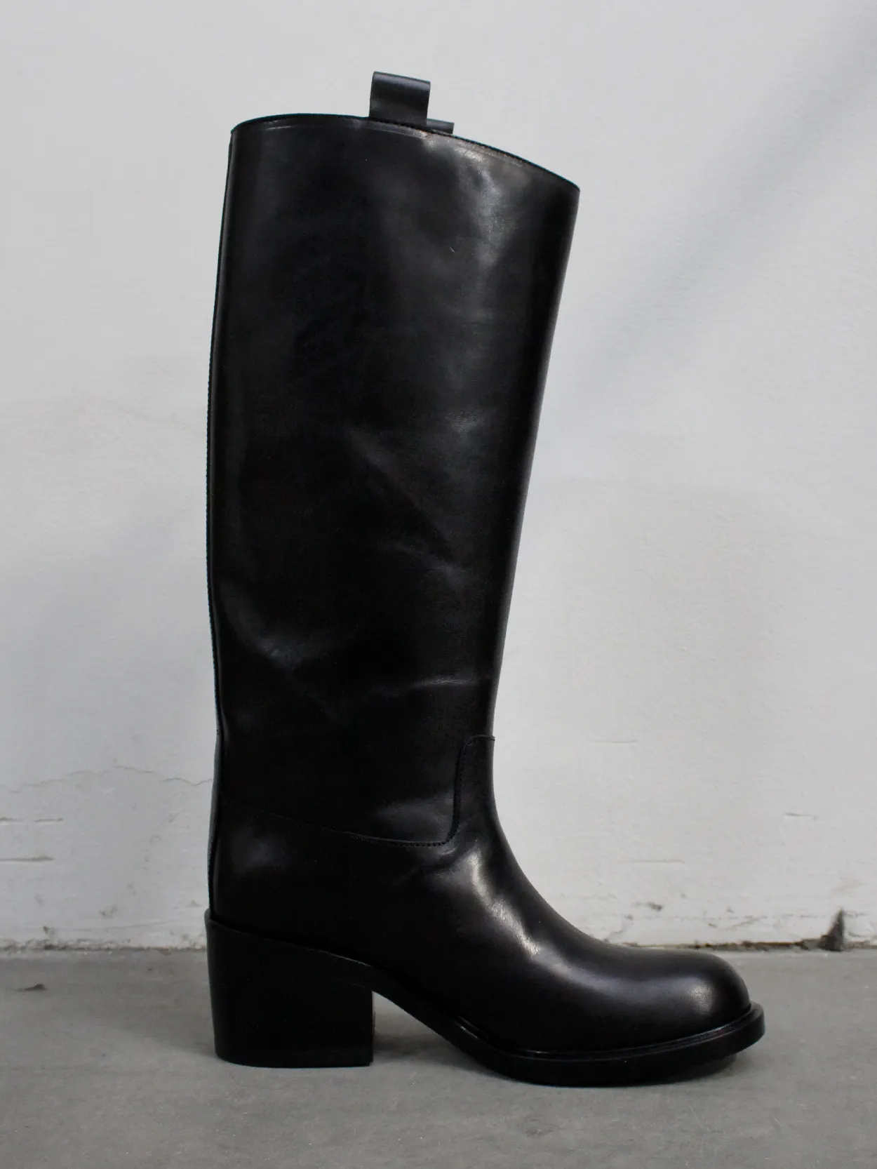 A.F. Vandevorst Black Beauty classic riding boots with brown diamond cross (39) — pair 9/12