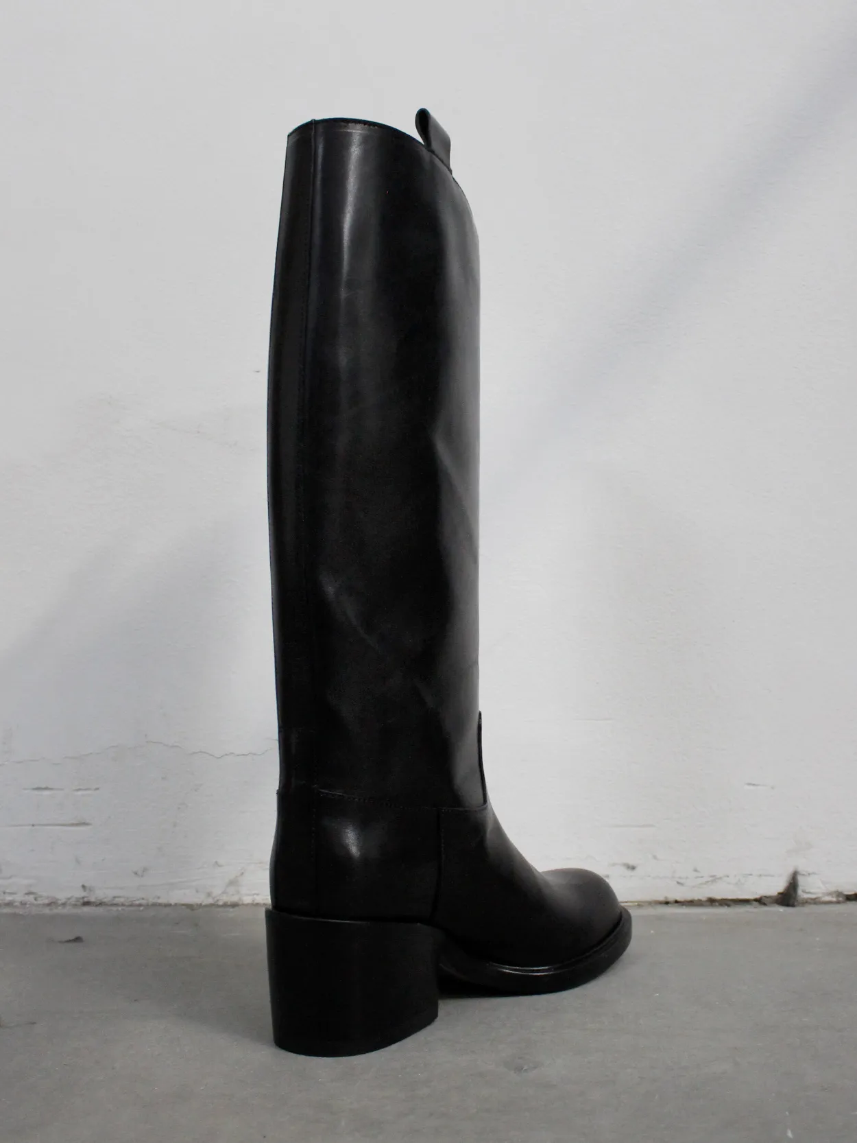 A.F. Vandevorst Black Beauty classic riding boots with brown diamond cross (39) — pair 9/12