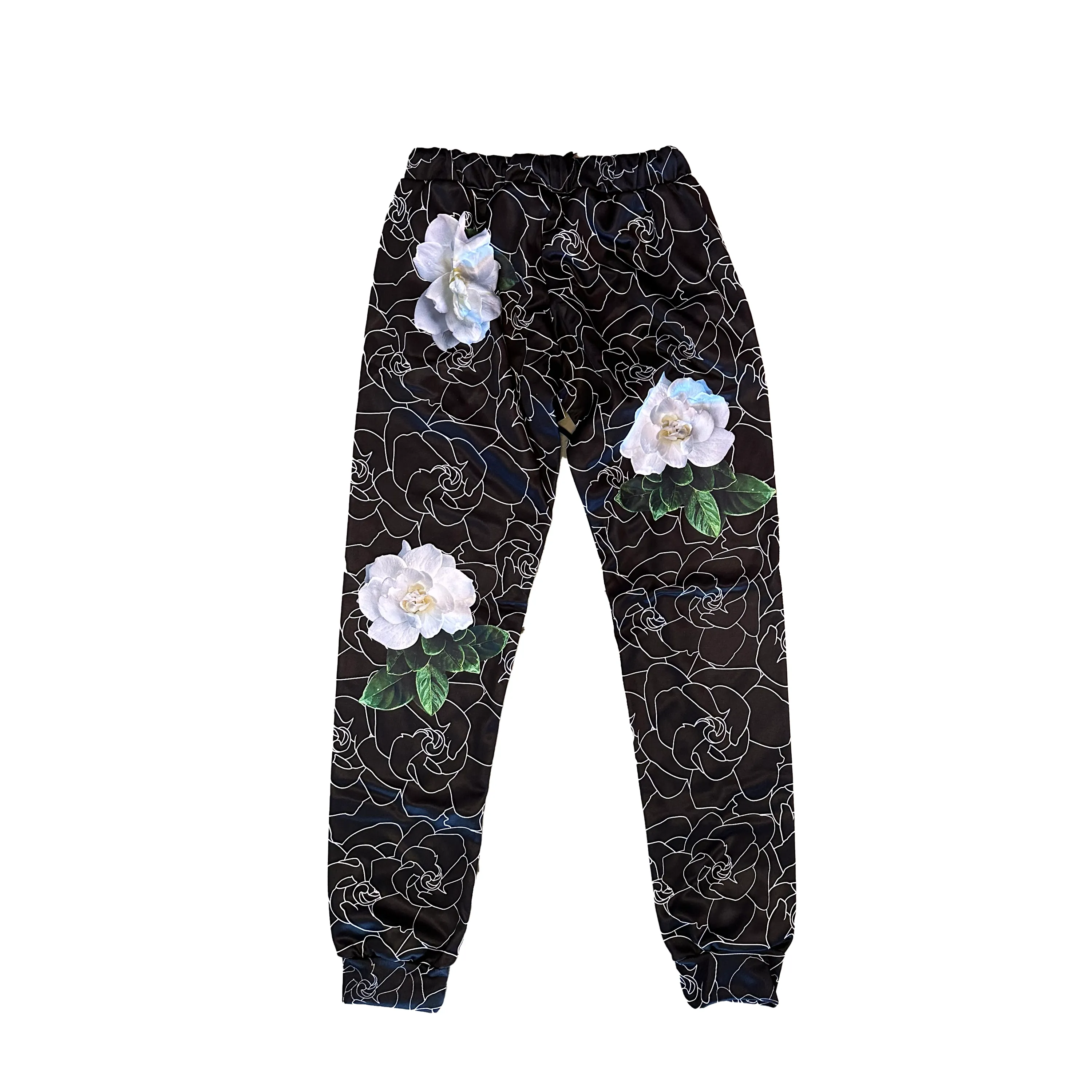 ALL OVER GARDENIA JOGGERS