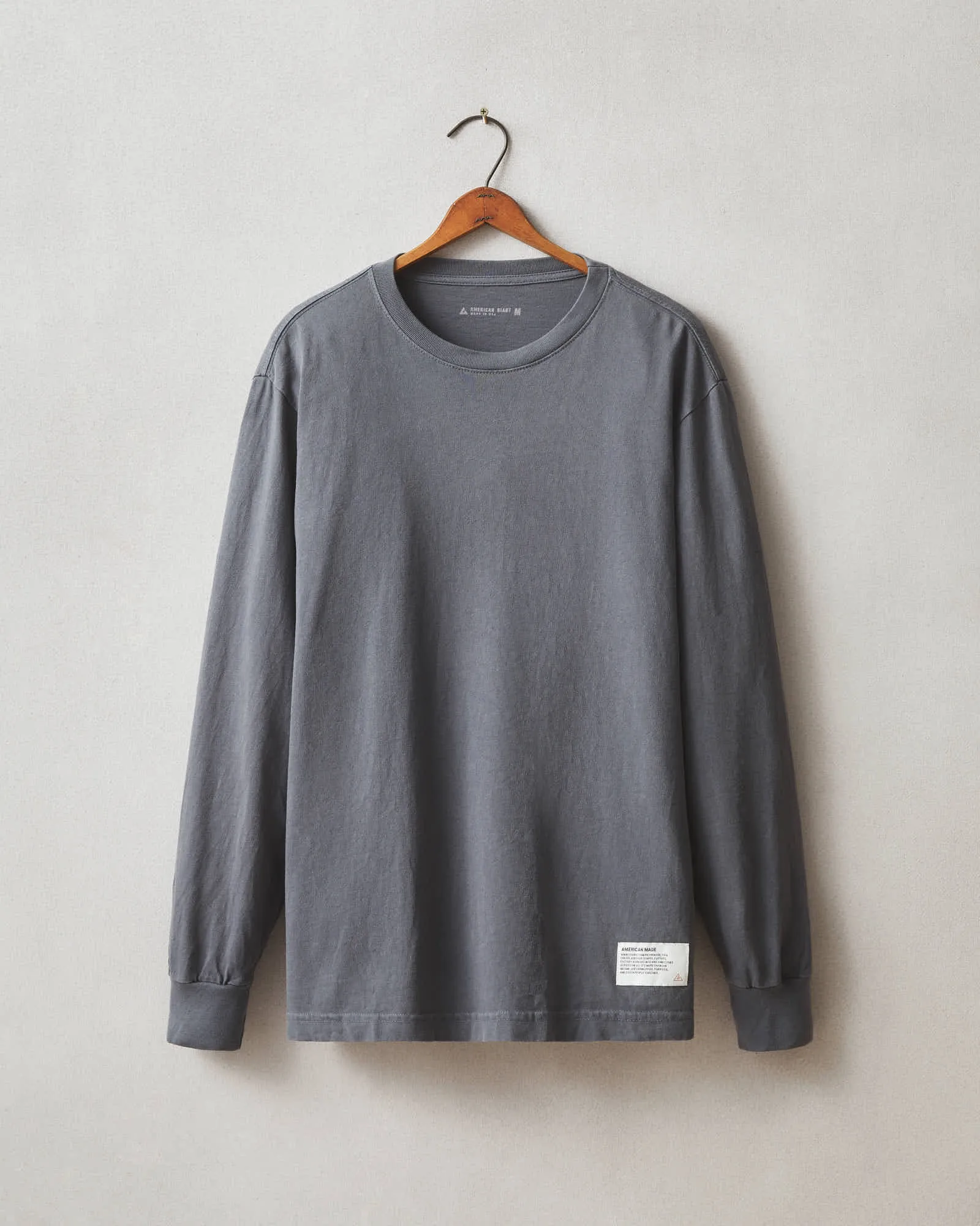 American Vintage Long Sleeve Tee - Metropolitan Grey