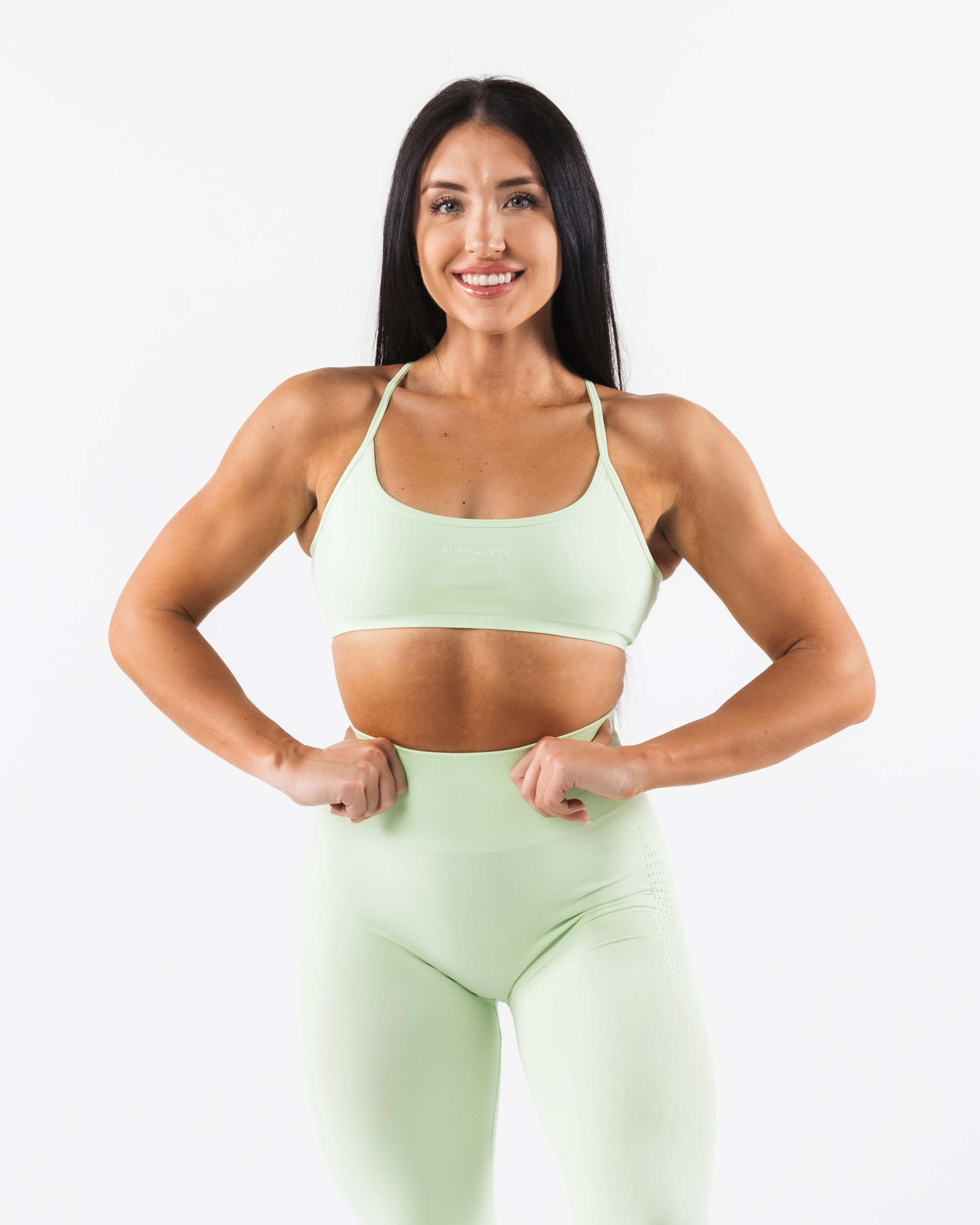 Amplify Back Cross Bra - Citrus Frost