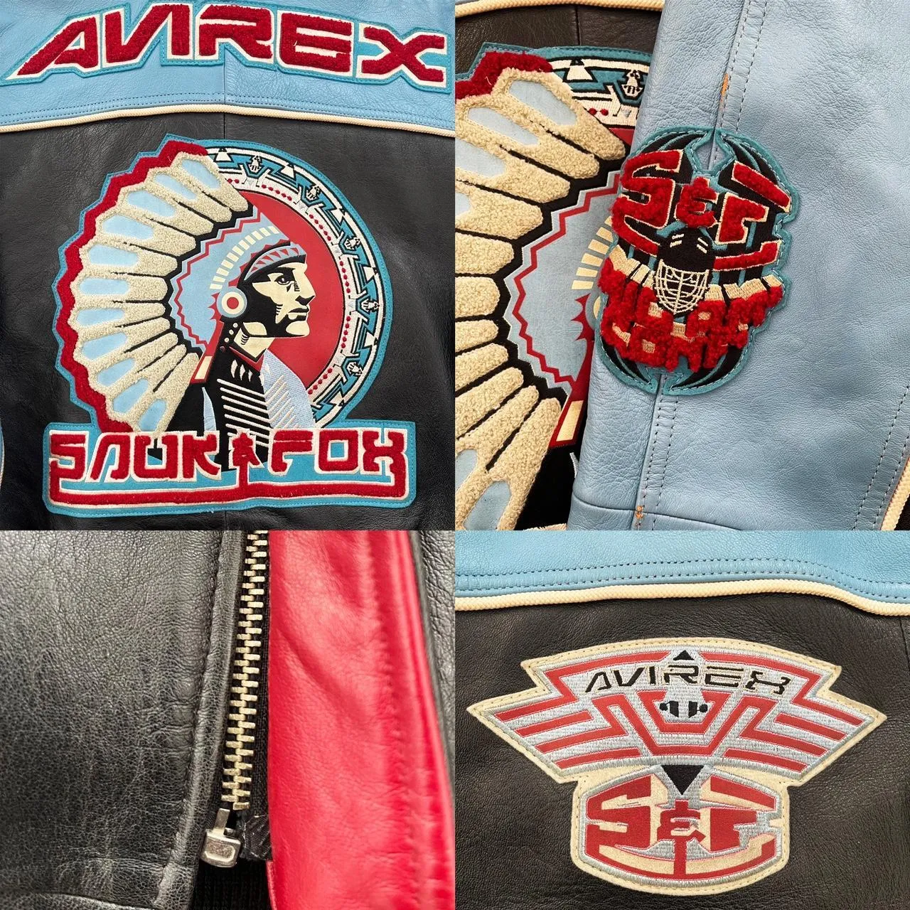 Avirex Leather Varsity Jacket