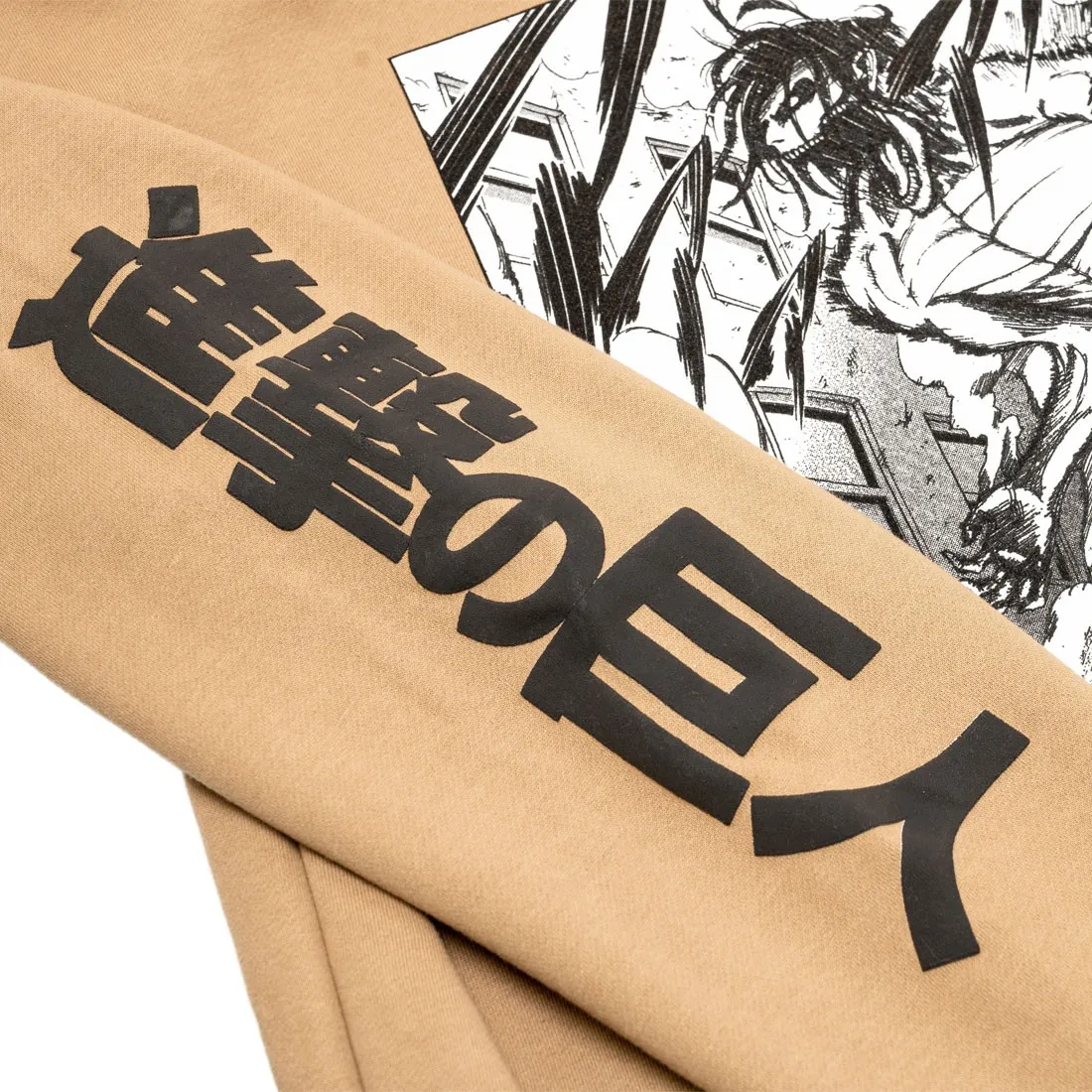 BAIT x Attack On Titan Men Titan The Roar Hoody (sand)