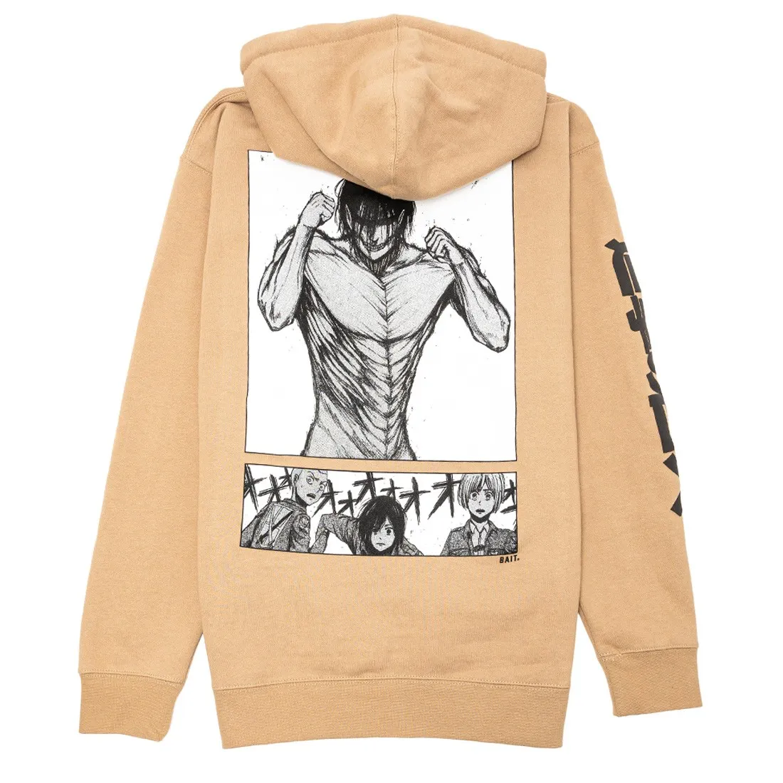 BAIT x Attack On Titan Men Titan The Roar Hoody (sand)