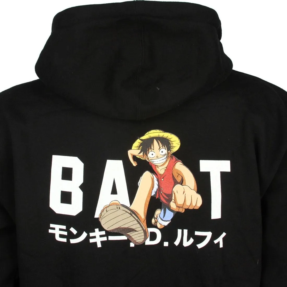 BAIT x One Piece Luffy BAIT Logo Zip Hoody (black)