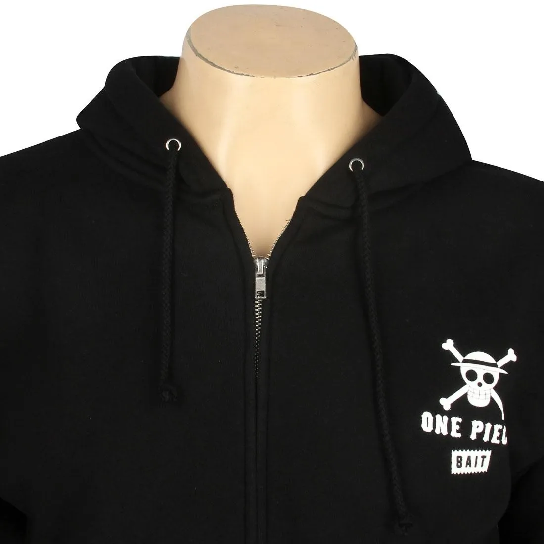 BAIT x One Piece Luffy BAIT Logo Zip Hoody (black)