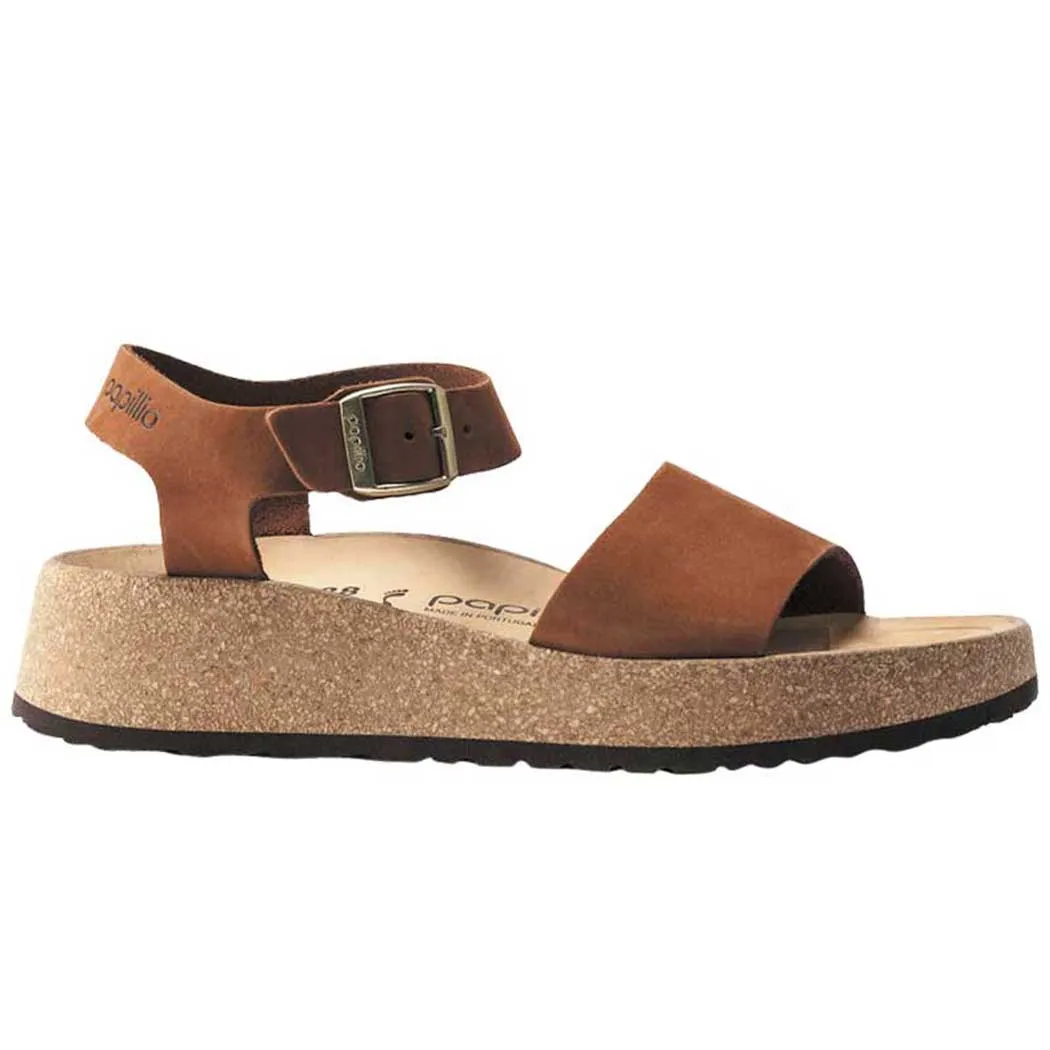 Birkenstock Glenda Platform Sandal Pecan Nubuck (Women's)