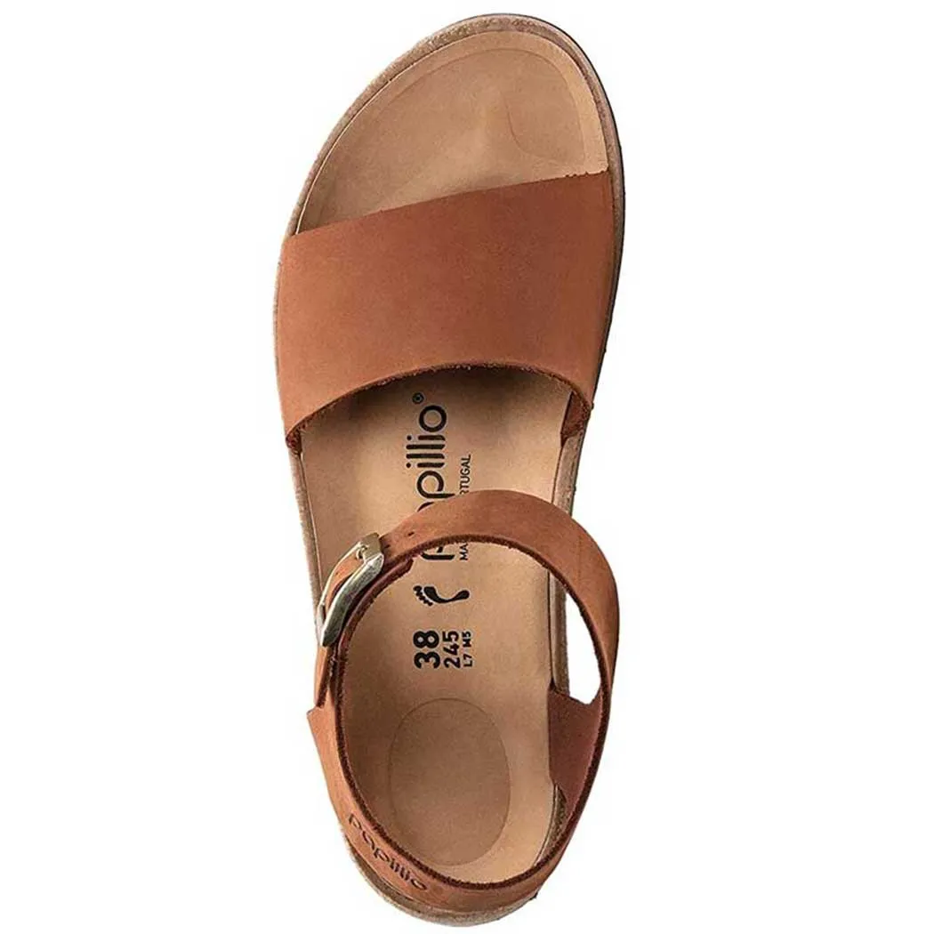 Birkenstock Glenda Platform Sandal Pecan Nubuck (Women's)