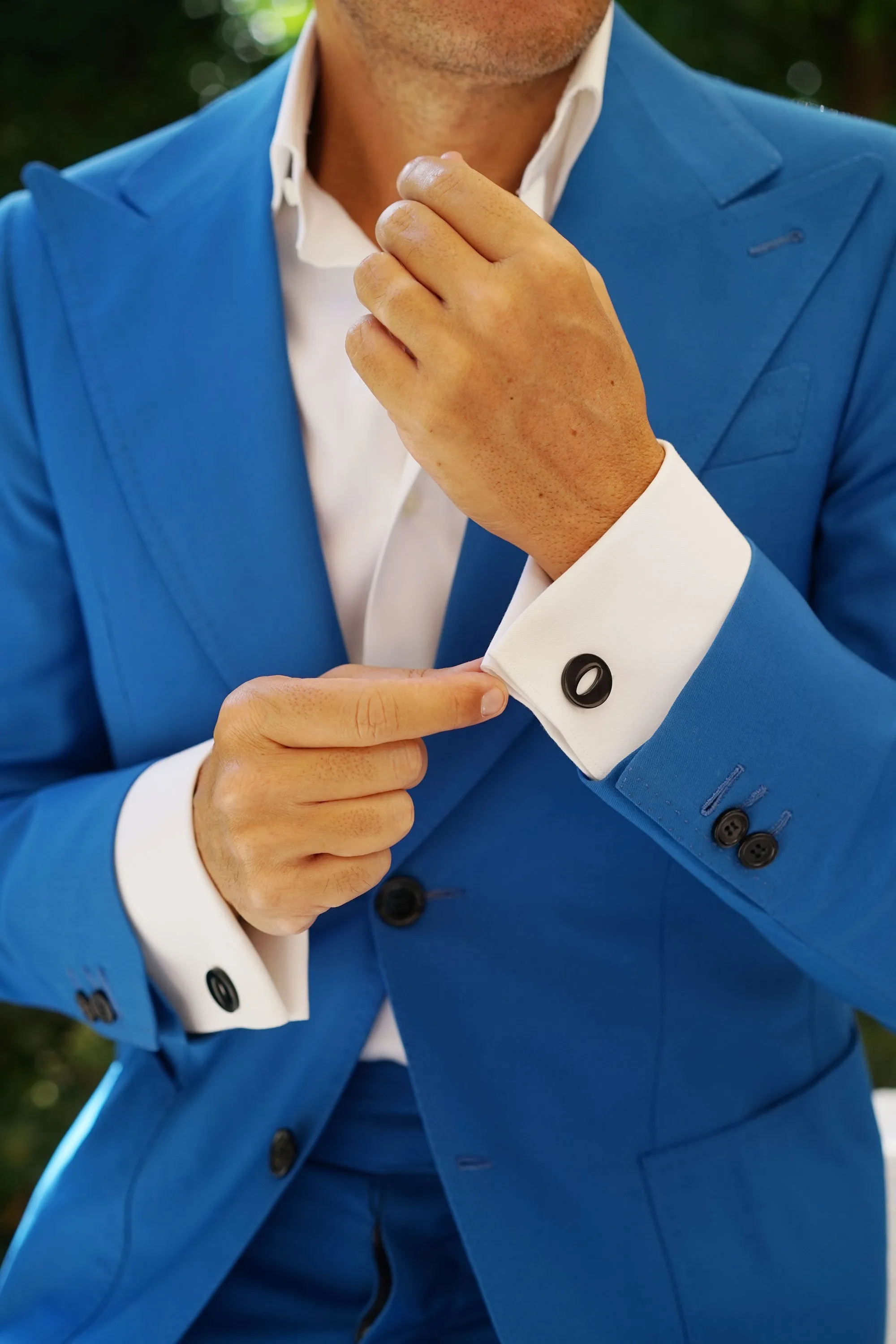 Black And Gold Letter O Cufflinks