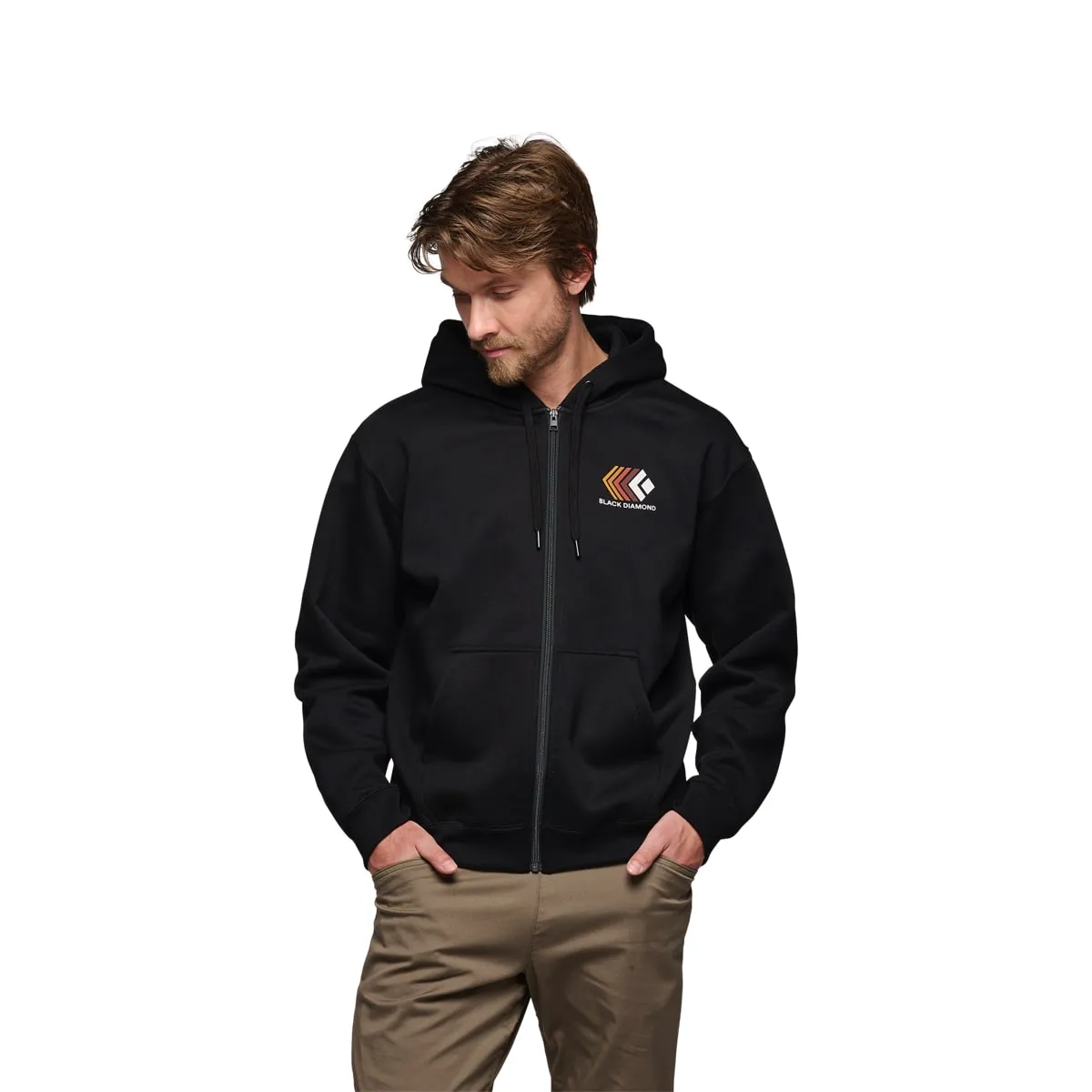 Black Diamond Men's Faded Full Zip Hoody Black | Buy Black Diamond Men's Faded Full Zip Hoody Black here | Outnorth