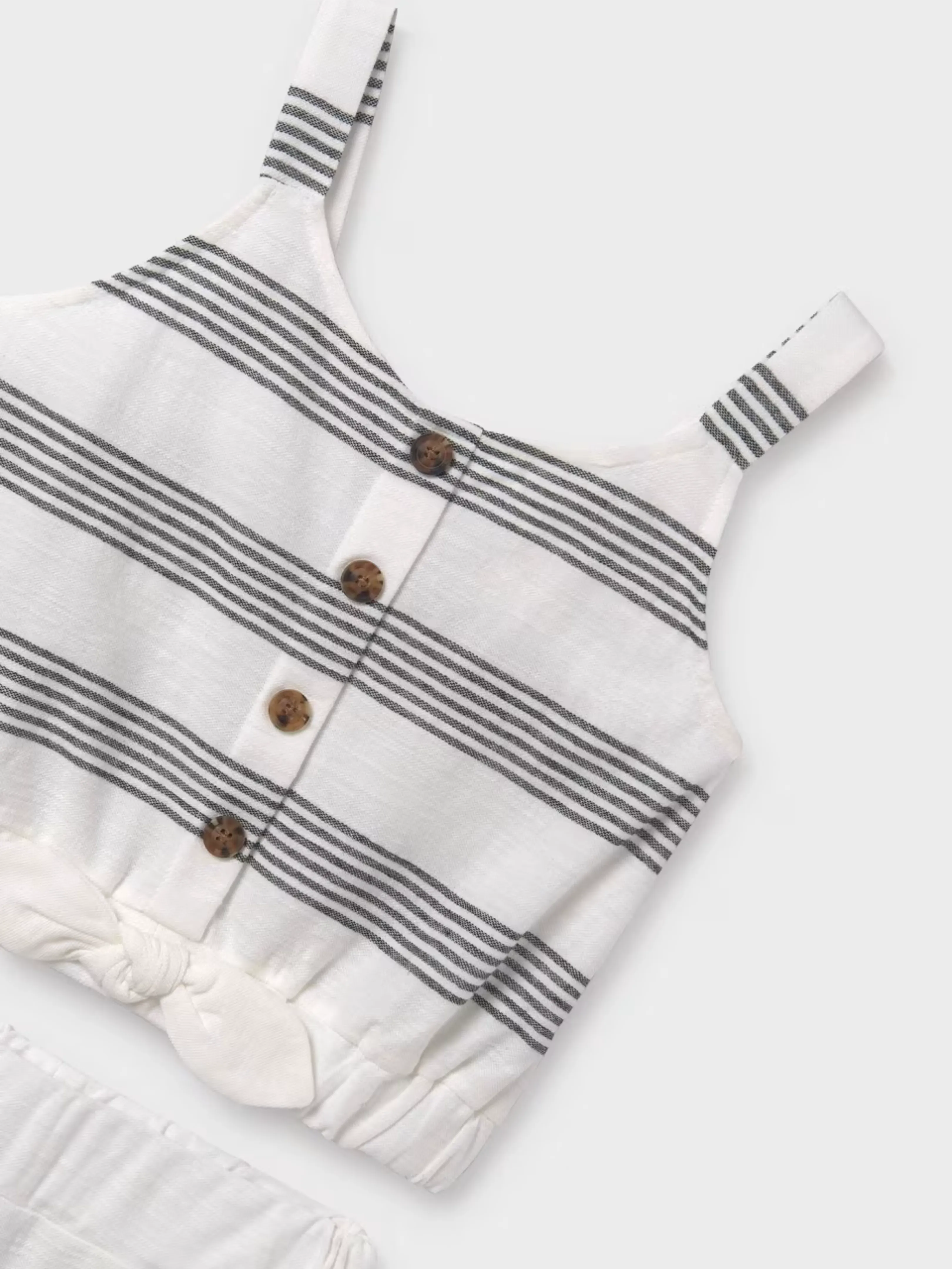 Black/White Striped Set - Big Girl