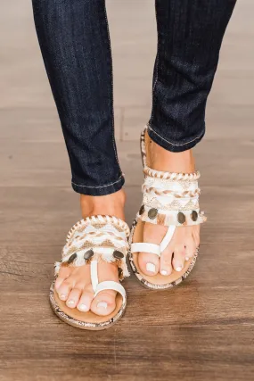 Blowfish Raelynn Sandals- Pearl White