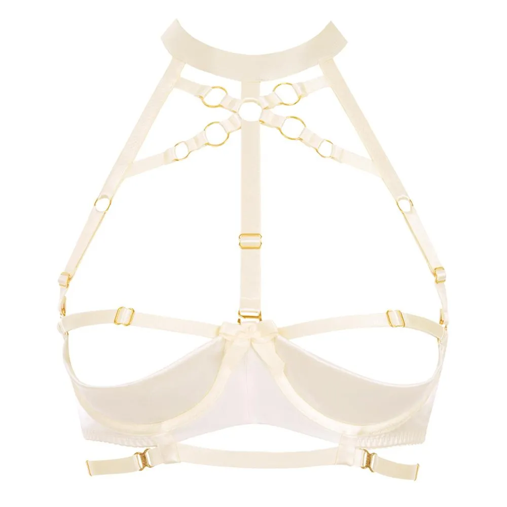 Bondage Shelf Bra Cream