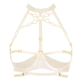 Bondage Shelf Bra Cream