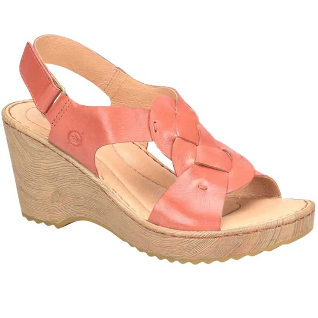 Born Nina Wedge Sandal Rust (Women's)