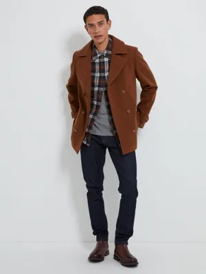 Brown Formal Coat | Men | George at ASDA