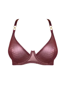 Cadi Balconette Wire Bra Morello