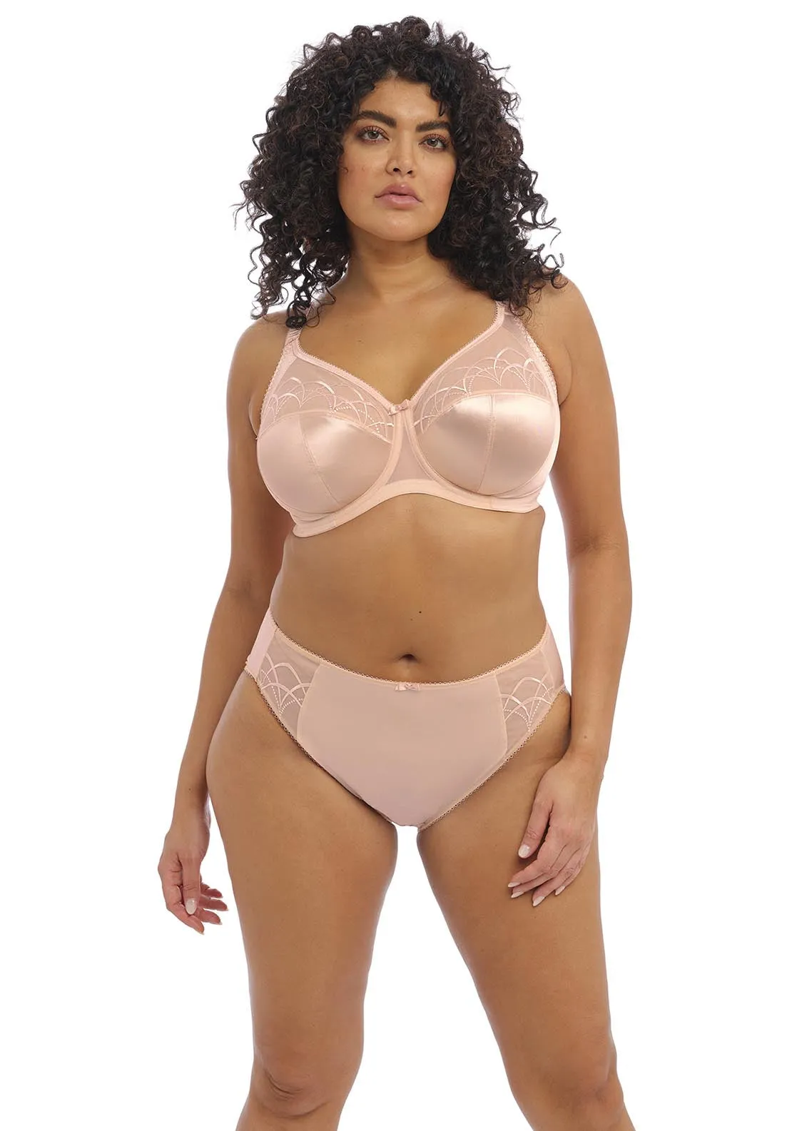 Cate Underwire Full Cup Banded Bra - Nude