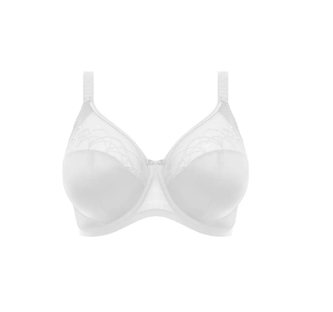 Cate Underwire Full Cup Banded Bra - White