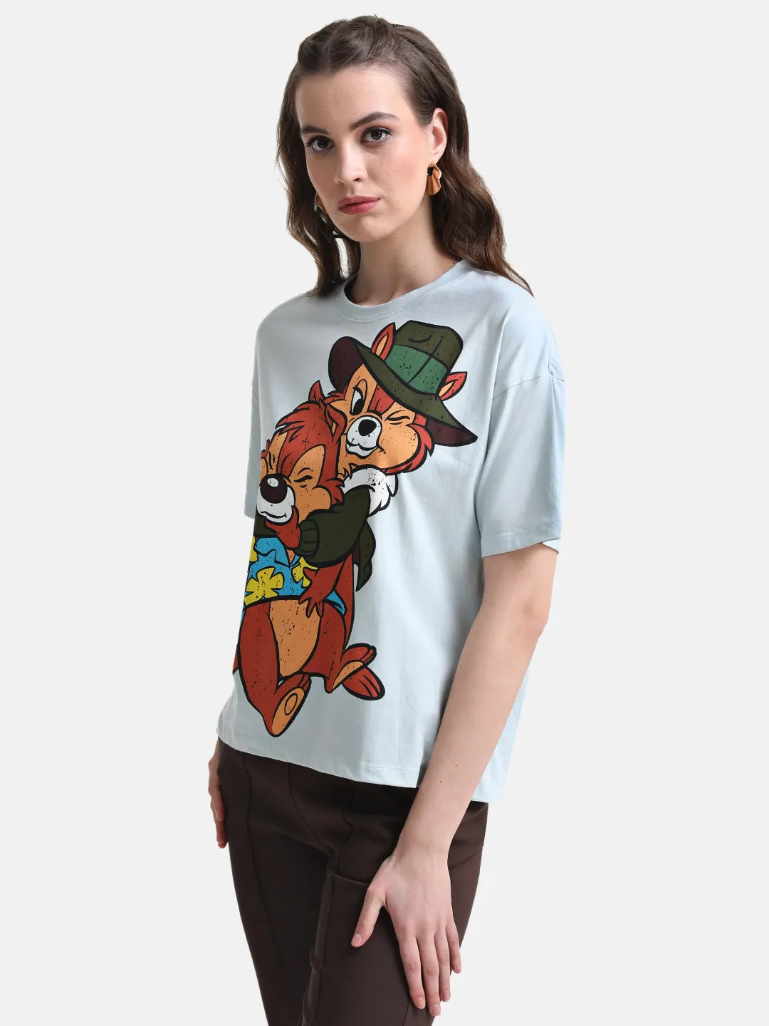 Chip And Dale Printed Graphic T-Shirt