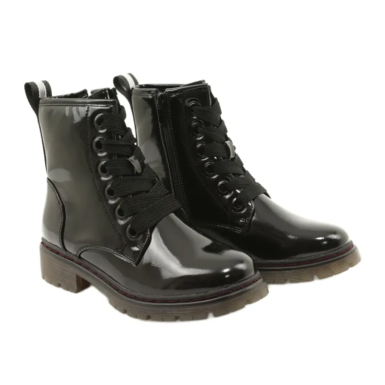 Classic Boots Lacquered Boots Evento 21BT35-4233 Black