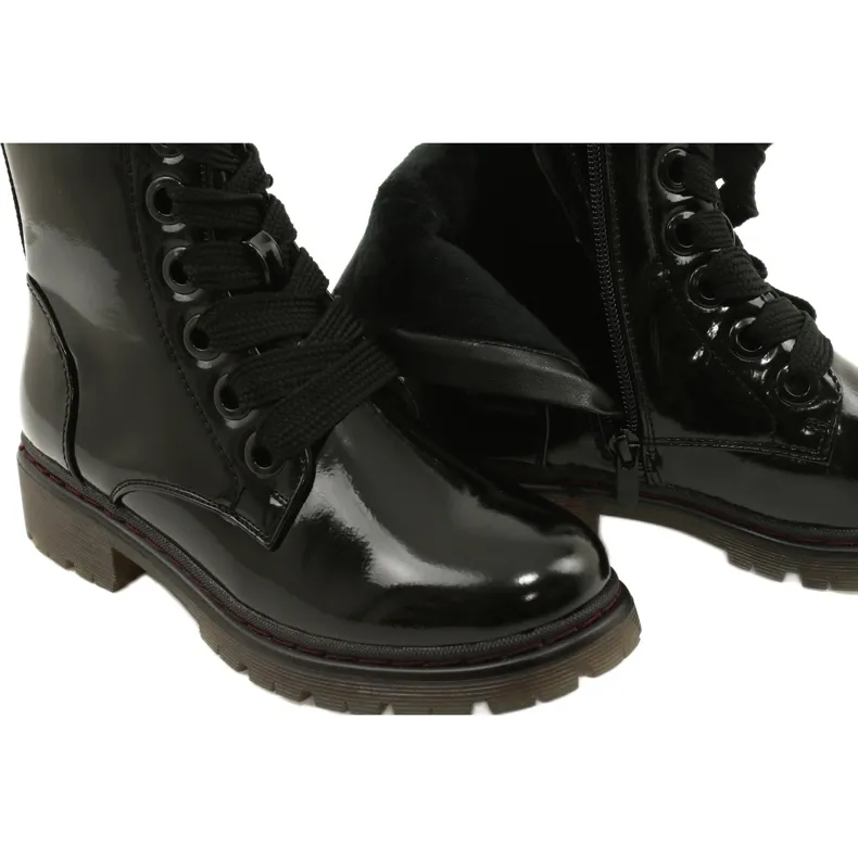 Classic Boots Lacquered Boots Evento 21BT35-4233 Black