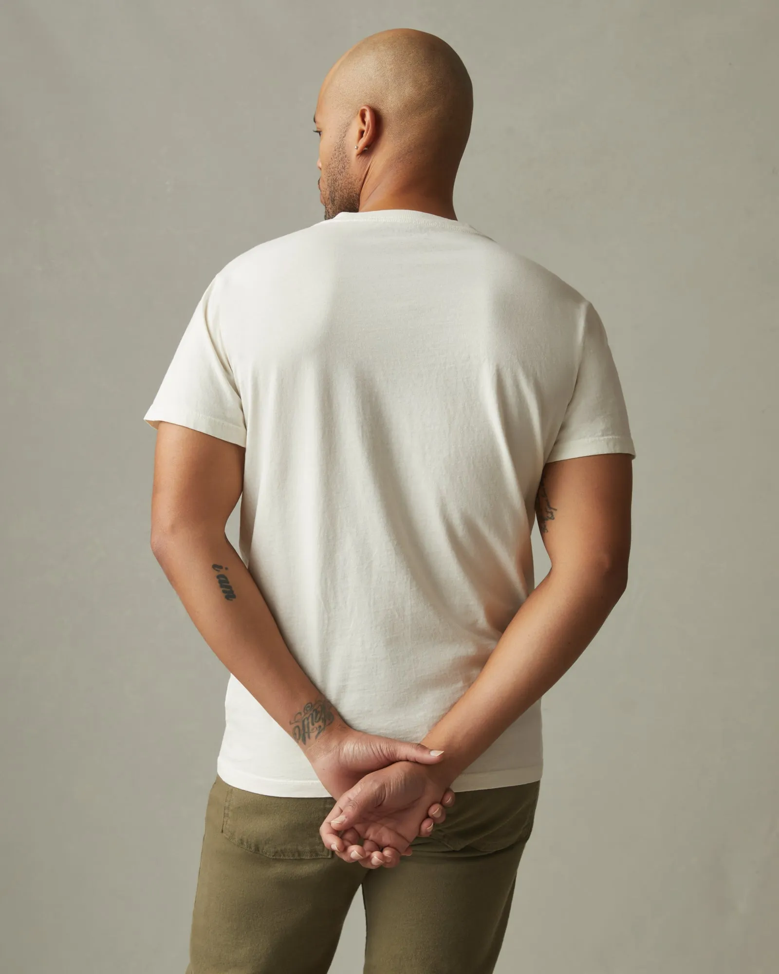 Classic Cotton V-Neck Tee - Turtledove