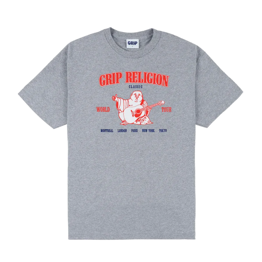 Classic Grip Religion T-Shirt Heather Grey