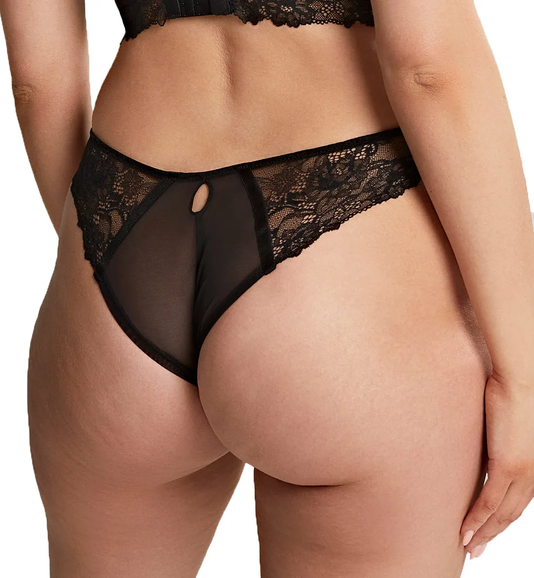 Cleo by Panache Selena Brazilian Panty Brief (10622) - Noir