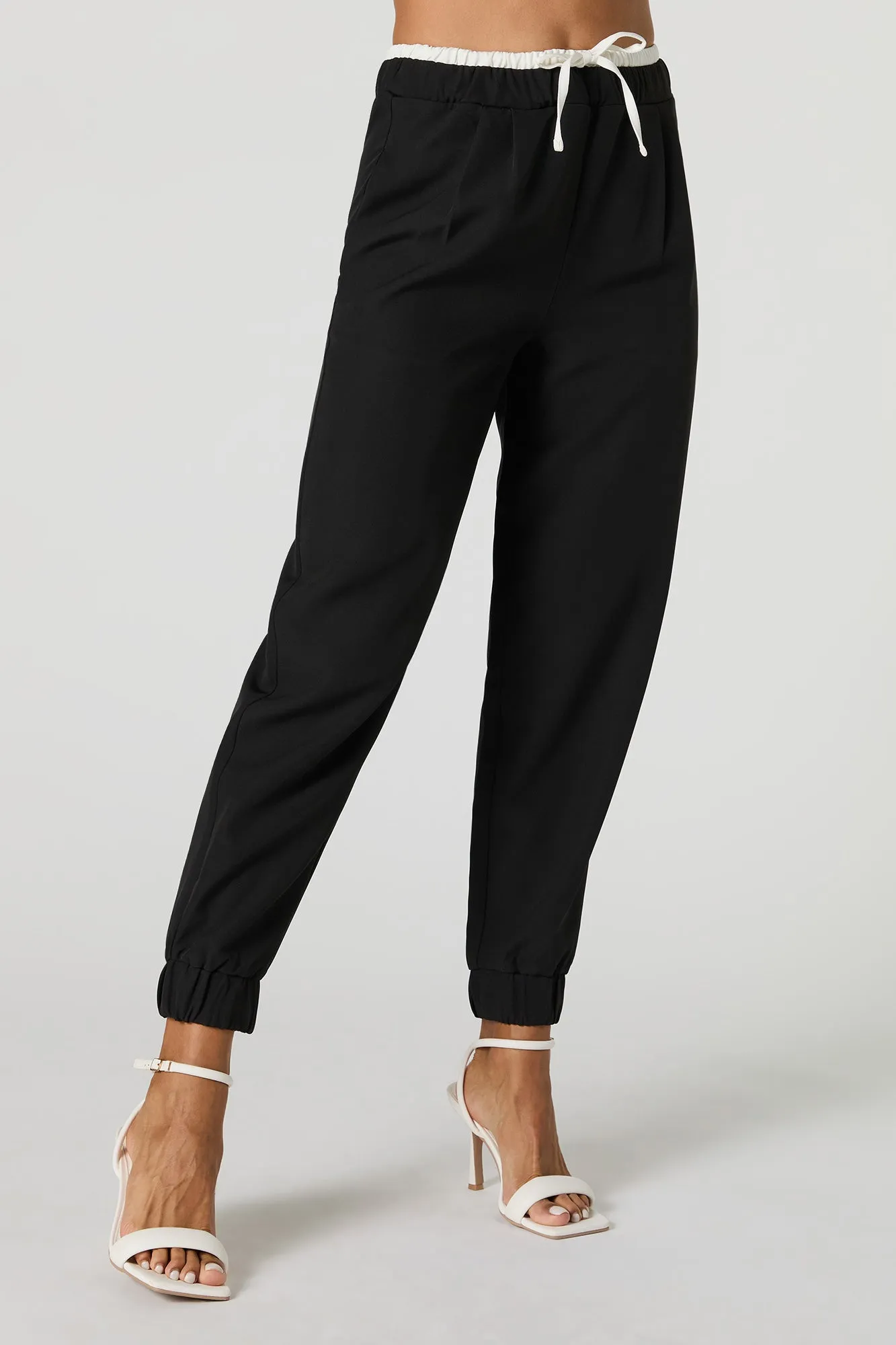 Contrast Waist Dress Jogger