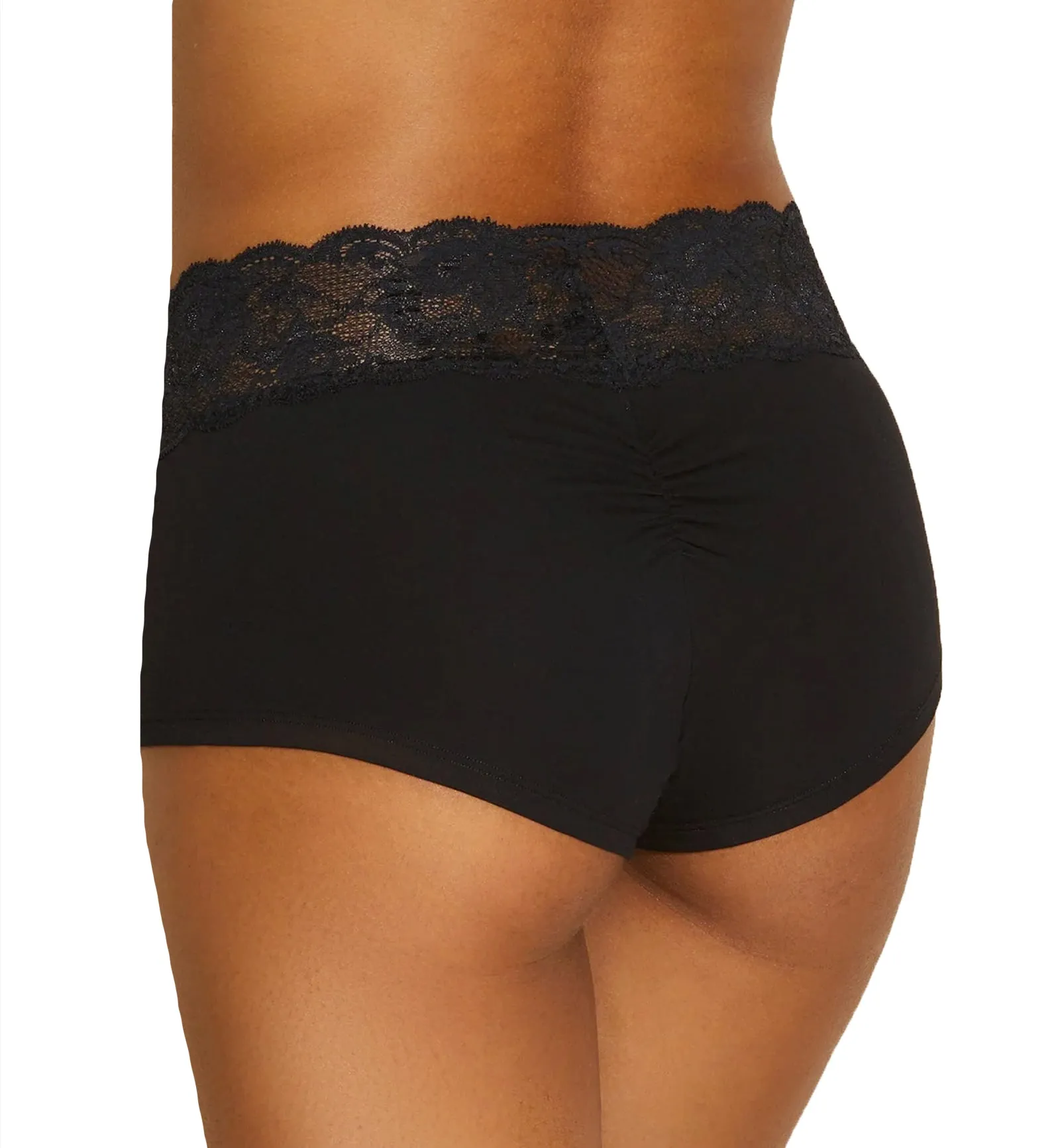 Cosabella Never Say Never Peachie Hotpant (NEVER0743) - Black