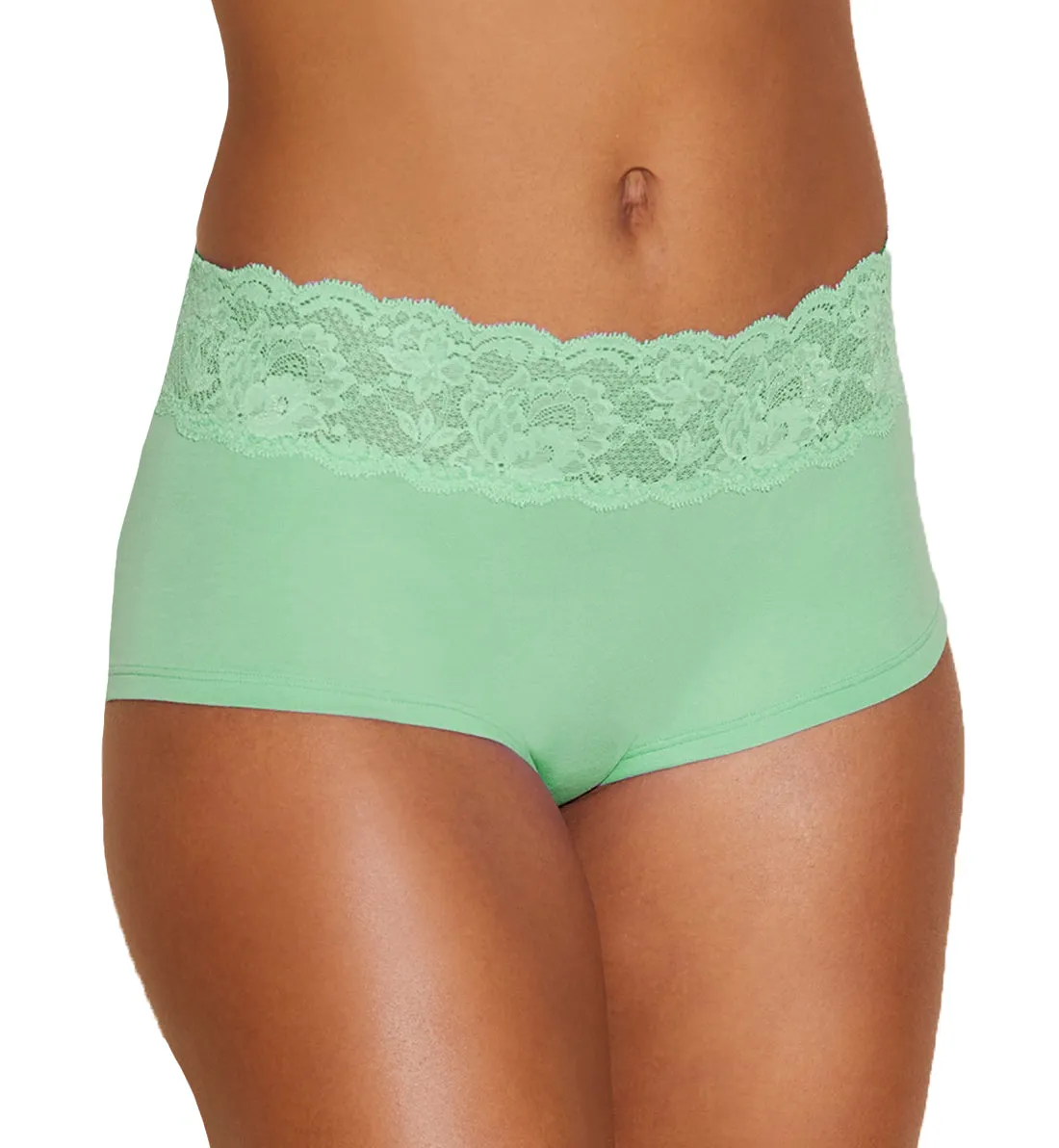 Cosabella Never Say Never Peachie Hotpant (NEVER0743) - Ghana Green