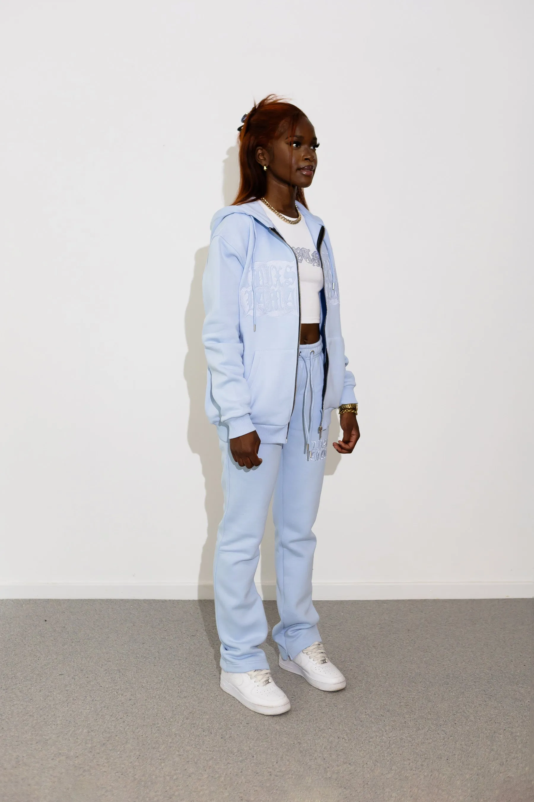 Dix-Sept La Marque Baby Blue Zip up