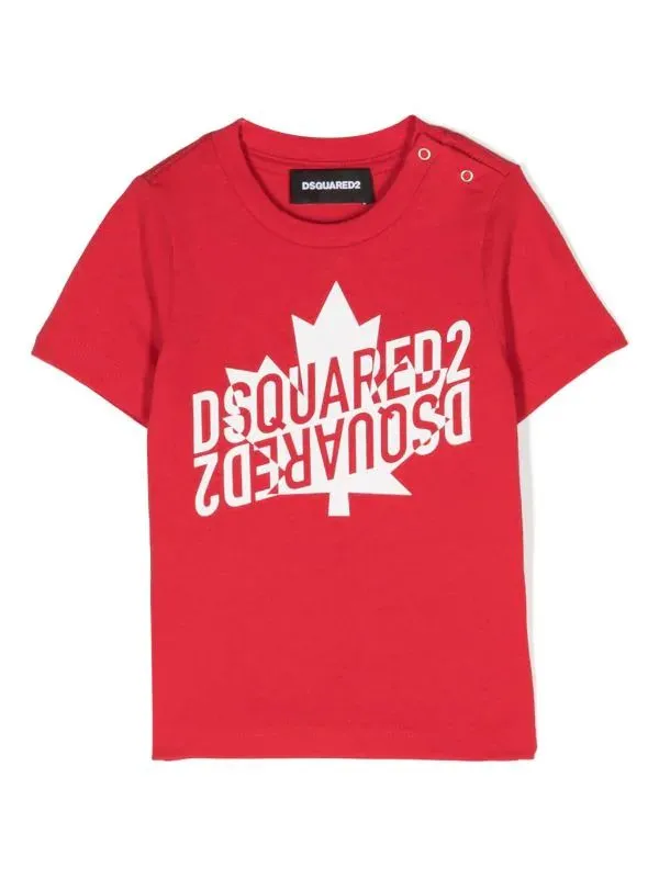 Dsquared2 T-Shirt Double Logo Red