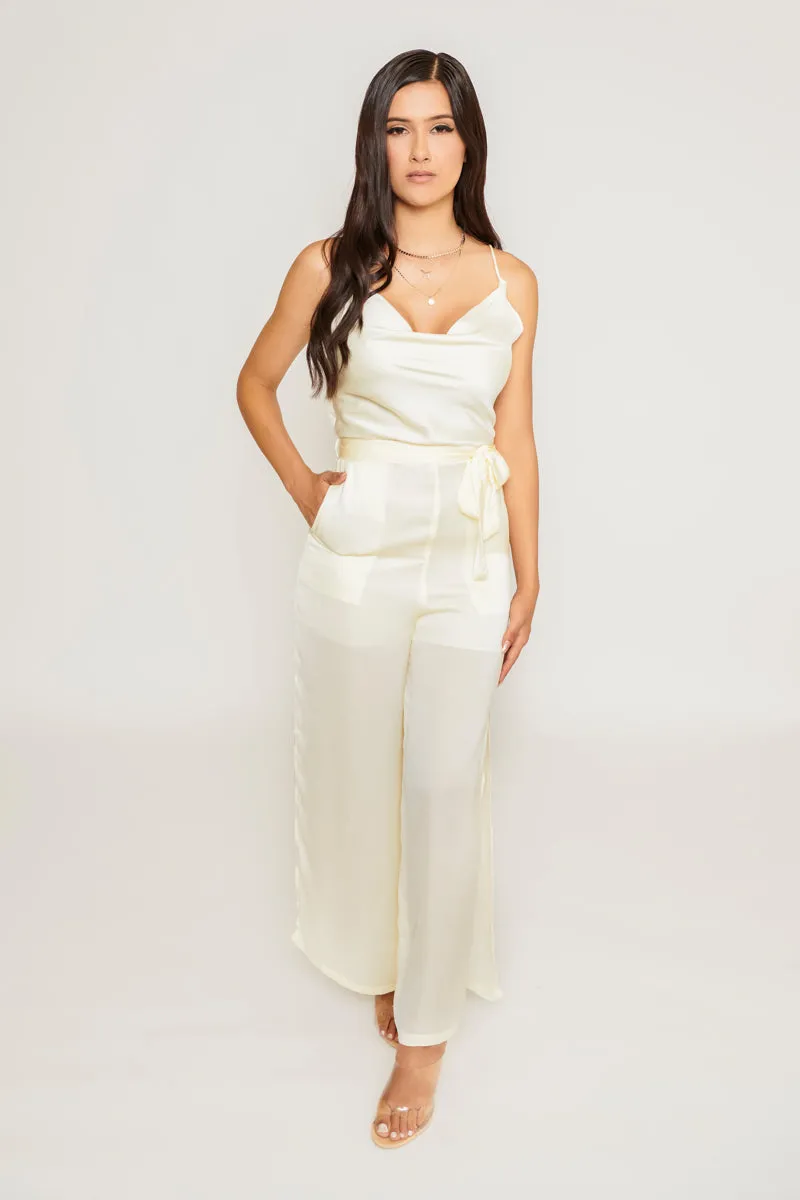 Ebony Jumpsuit - Ivory