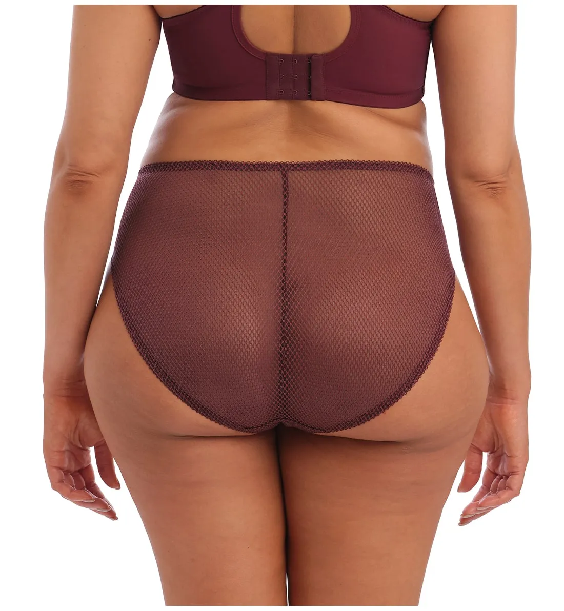 Elomi Charley Matching High Leg Brief (4386) - Aubergine