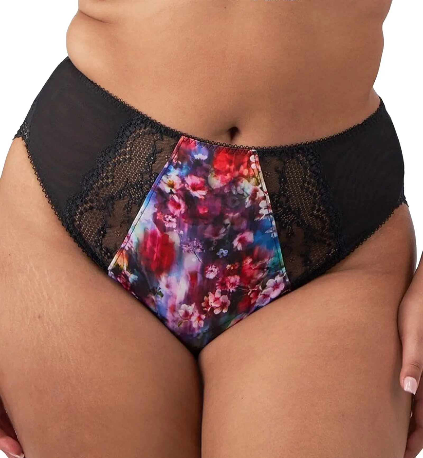 Elomi Lucie Matching High Leg Brief (4498) - Cherry Blossom