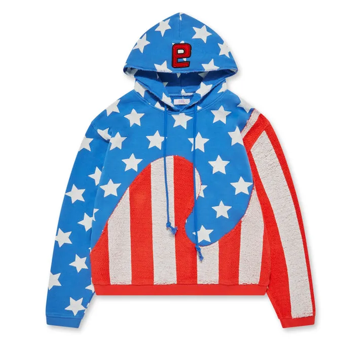 ERL Stars And Stripes Swirl Hood (Blue / Red)