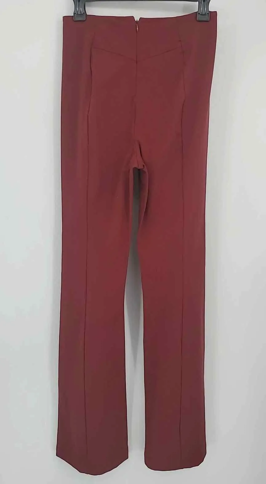 FREE PEOPLE Burgundy High Rise - Flare Size X-SMALL Pants