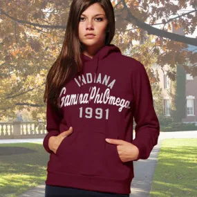 Gamma Phi Omega State and Date Printed Hoody - Gildan 18500 - CAD