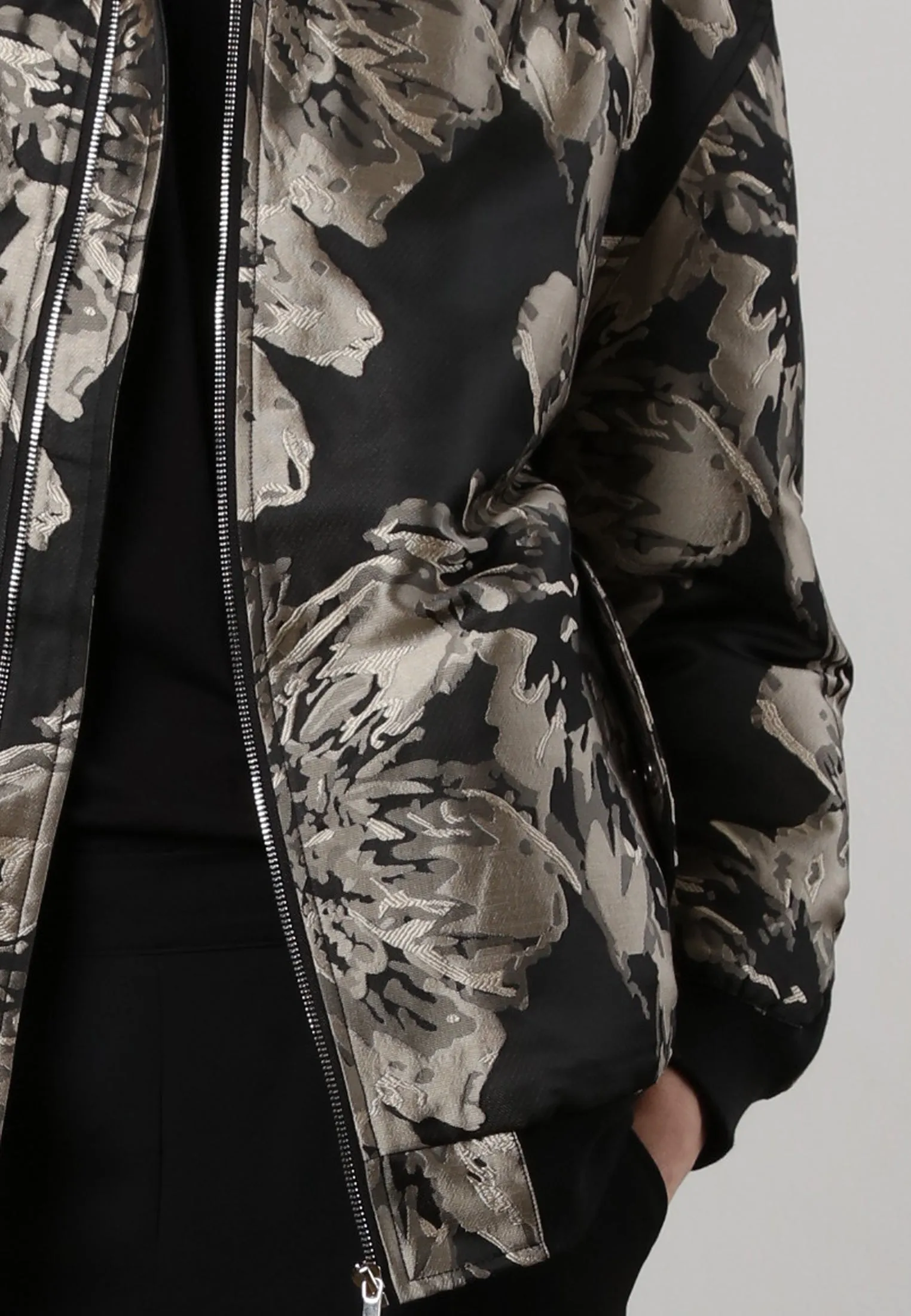 GENUINE BOMBER JACKET BLACK & STONE