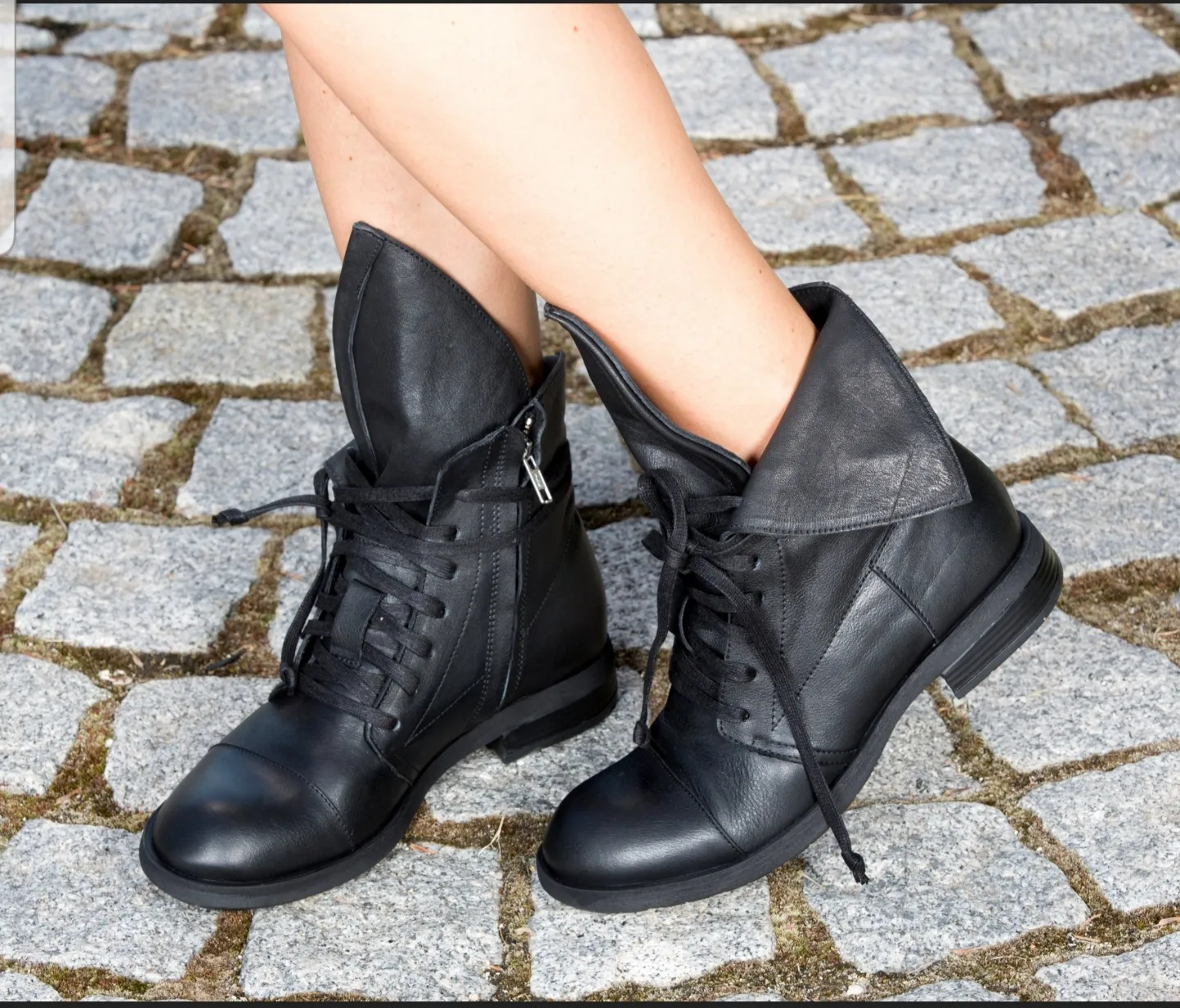 Genuine leather boots, Black genuine leather boots, Women genuine leather boots