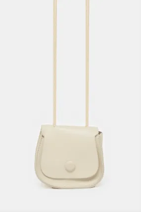 Girls Beige Plain Cross Body Bag